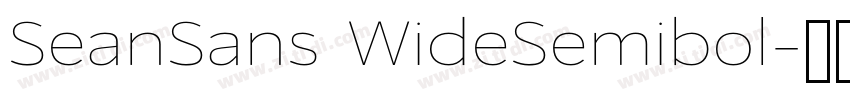 SeanSans WideSemibol字体转换